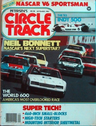 CIRCLE TRACK 1983 SEPT - BONNETT, HOFFMAN, WORLD 600